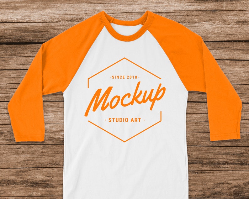 BUNDLE 12 Mockups Bella Canvas 3200 Raglan Mockup Shirt