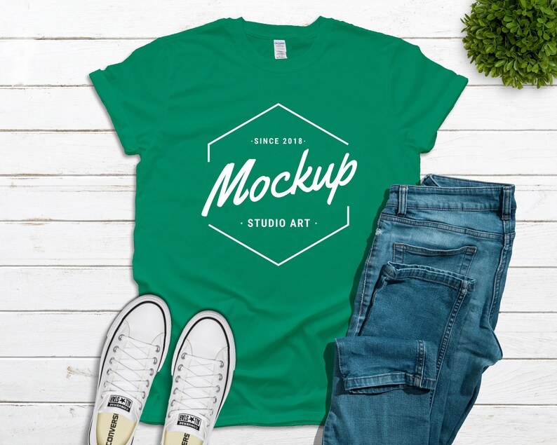 Download Gildan 64000 T-Shirt Mockup Mega Bundle Men's Or Unisex | Etsy