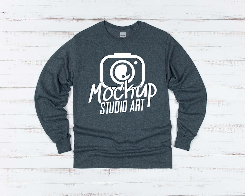 Gildan 2400 Mockups Long Sleeve Mockup Mockup Bundle Flat
