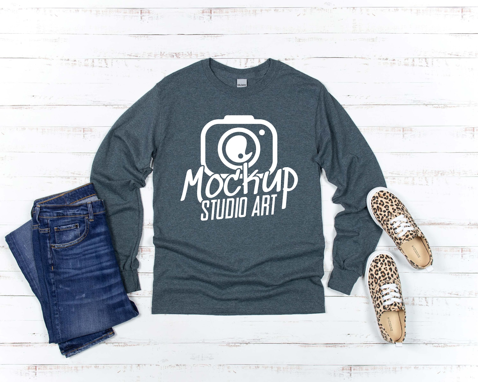 Mega Budle Gildan 2400 Long Sleeve Mockups 28 Mock Ups