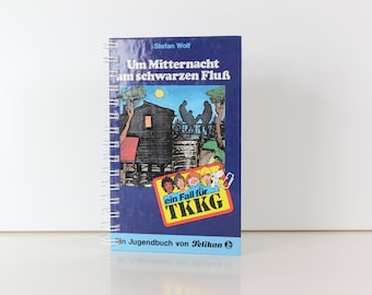 Notizbuch aus Kinderbuch "TKKG - Um Mitternacht am schwarzen Fluß"