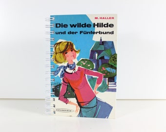 Retro Notizbuch "Hilde" aus dem Jahr 1966 jetzt als Upcycling-Notizbuch