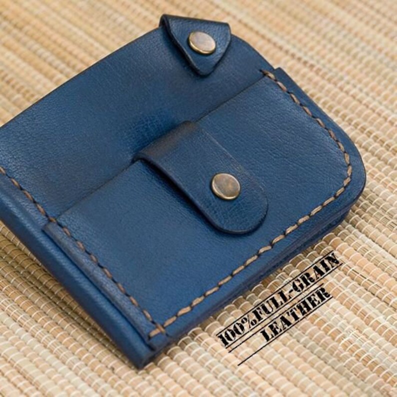 Leather Wallet For Men Money Clip Leather Wallet Slim Etsy - image 0