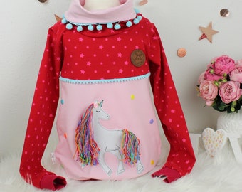3D Einhorn Hoodie Pullover Mädchen Sweater Hoody Pferd Horse Einhorn Mädchen