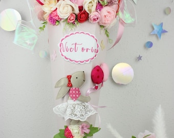 Schultüte / Zuckertüte Panda - Steckkönig-Design