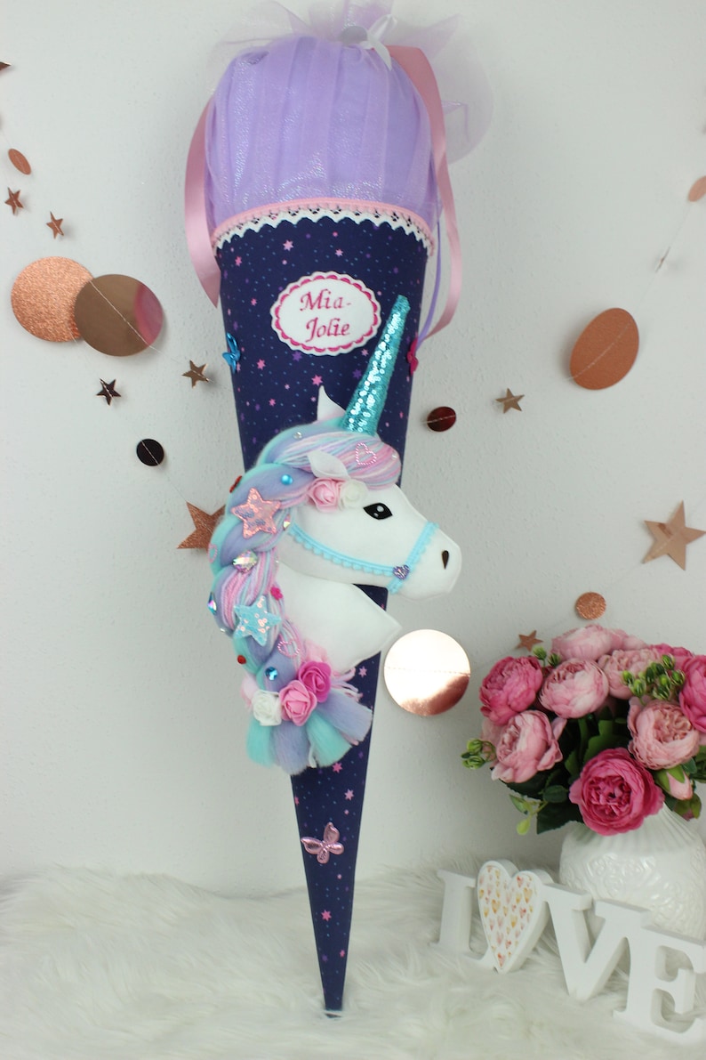 2024 school bag made of fabric sugar bag unicorn horse school enrollment girls glitter image 10