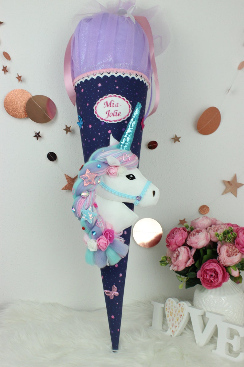 2024 school bag made of fabric sugar bag unicorn horse school enrollment girls glitter image 9