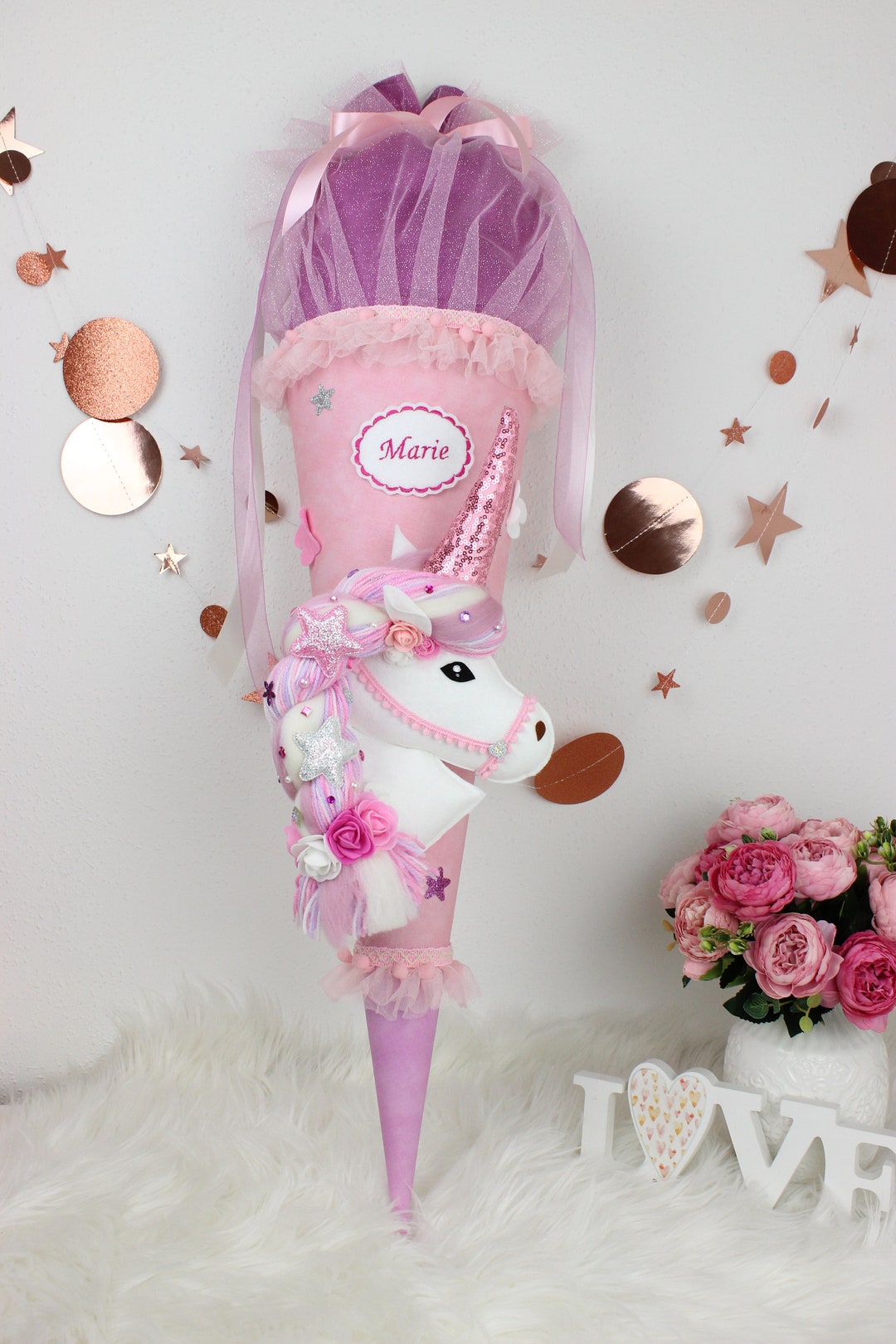 XXL Schultüte Einhorn Zuckertüte Pegasus