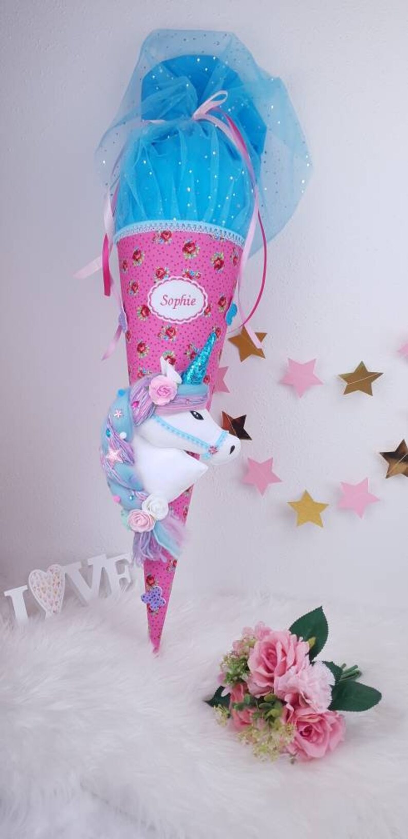 Schultüte Zuckertüte Einhorn | Etsy