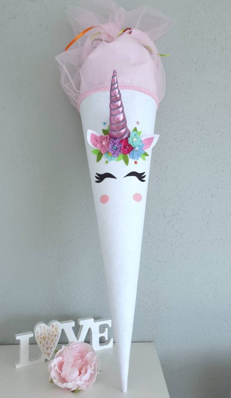 Schultüte Zuckertüte Einhorn | Etsy
