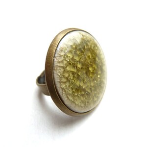 bronze-colored ring: ceramic crackle S-622a image 1