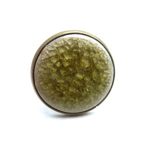 bronze-colored ring: ceramic crackle S-622a image 2