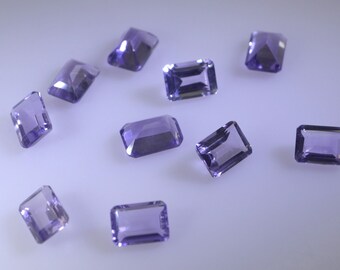 Amethyst Faceted Octagon 4x6mm 6x8mm 8x10mm 10x12mm 10x14mm 12x16mm 1PC Loose Gemstones