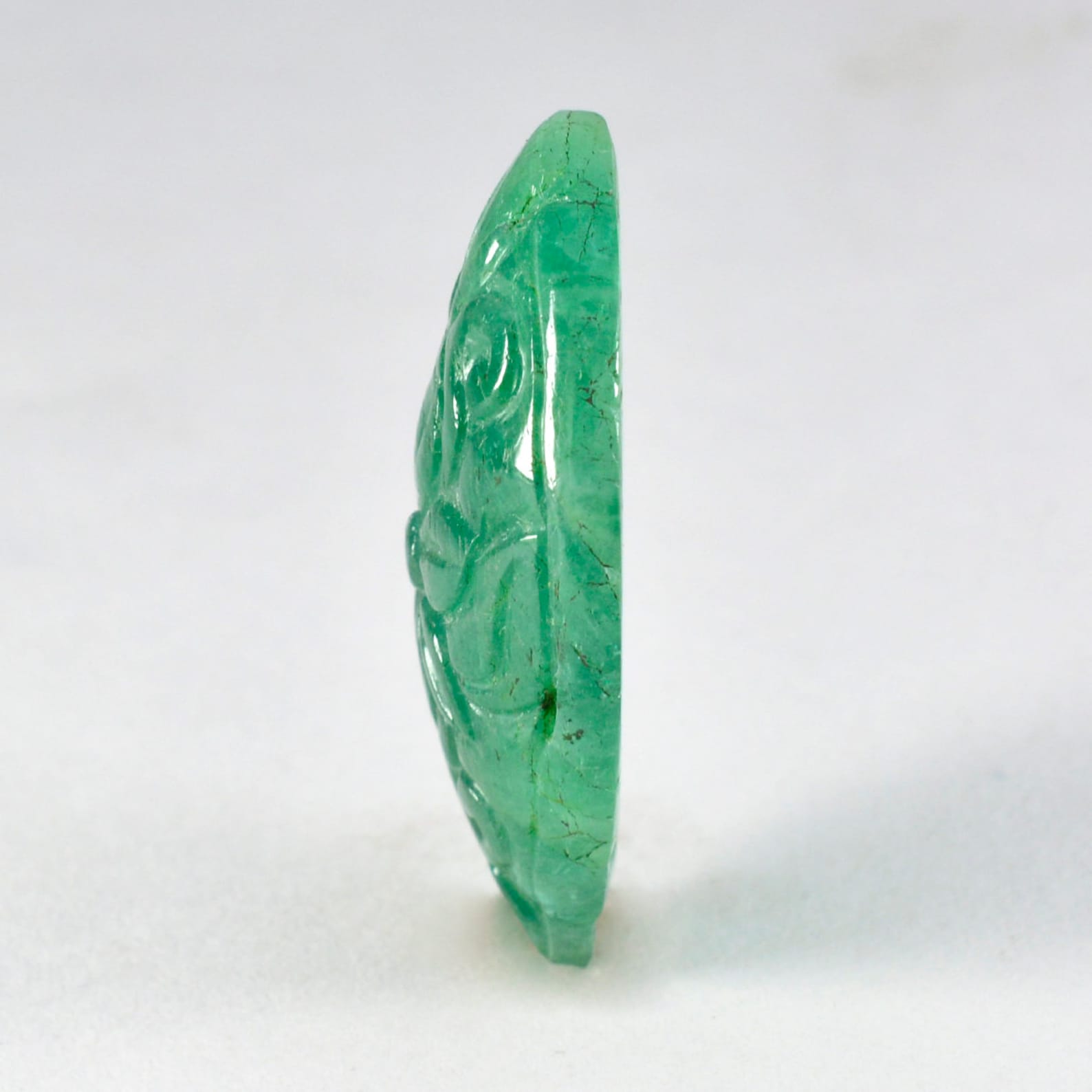 41.3 Carat Light Green Emerald Gemstone Fancy Shape Faceted Etsy