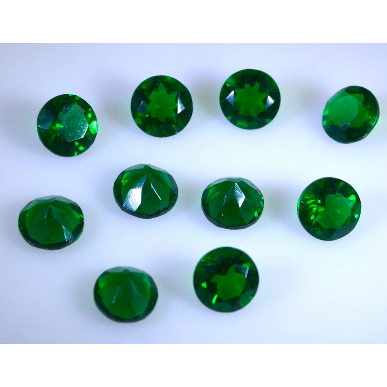 Emerald Cubic Zirconia Faceted Round 3mm to 13mm 1pc Loose Etsy