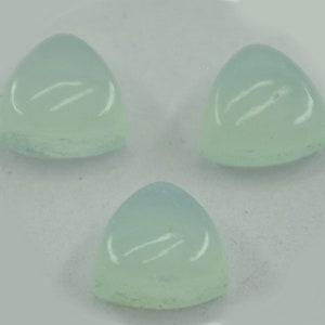 Aqua Chalcedony Cabochon trillion 3mm 4mm 5mm 6mm 7mm 8mm 9mm 10mm 11mm 12mm 13mm 1pc loose gemstones