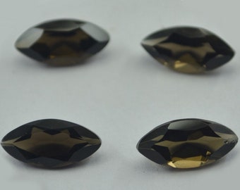 Smoky Quartz Faceted marquise 3x6mm 4x8mm 5x10mm 6x12mm 7x14mm 8x16mm 1Pc Loose Gemstones