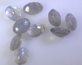 Labradorite Faceted Oval 3x5mm 4x6mm 6x8mm 8x10mm 10x12mm 10x14mm 12x16mm 1Pc Loose Gemstones