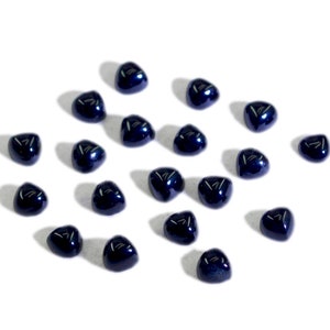 schwarzer Onyx Cabochon Herz 4mm 5mm 6mm 7mm 8mm 9mm 10mm 11mm 12mm 13mm 1 Stück lose Edelsteine