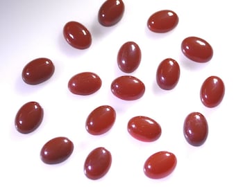 Red onyx cabochon oval 3x5mm 4x6mm 6x8mm 8x10mm 10x12mm 10x14mm 12x16mm 1pc loose gemstones