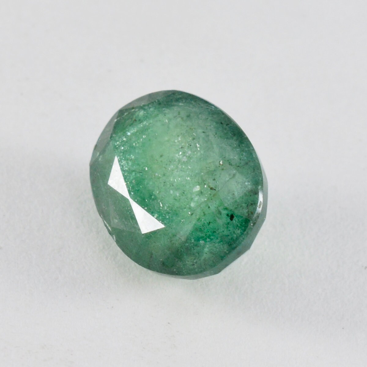 8.55 Carat Light Green Emerald Loose Gems Oval Shape Faceted Etsy