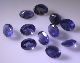 alluring Iolite Faceted Oval 3x5mm 4x6mm 6x8mm 8x10mm 10x12mm 10x14mm 12x16mm 1Pc Loose Gemstones