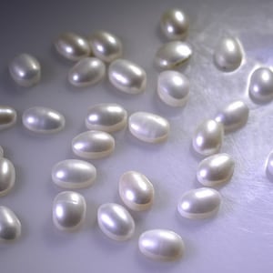 Pearl cabochon oval 3x5mm 4x6mm 6x8mm 8x10mm 10x12mm 10x14mm 12x16mm 1pc loose gemstones