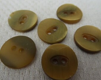 6 buttons, beige, 1.5 cm