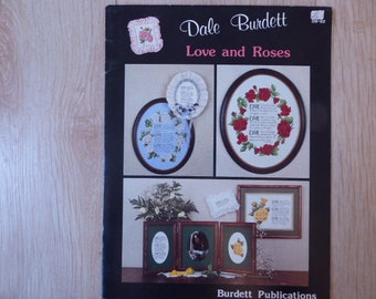 Dale Burdett "Love and Roses", cross-stitch template