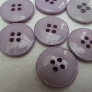 8 vintage buttons 50s, purple image 2