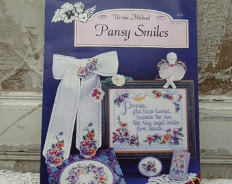 Pansy Embroidery Template