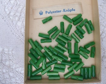 Toggle buttons, 6 pieces, green