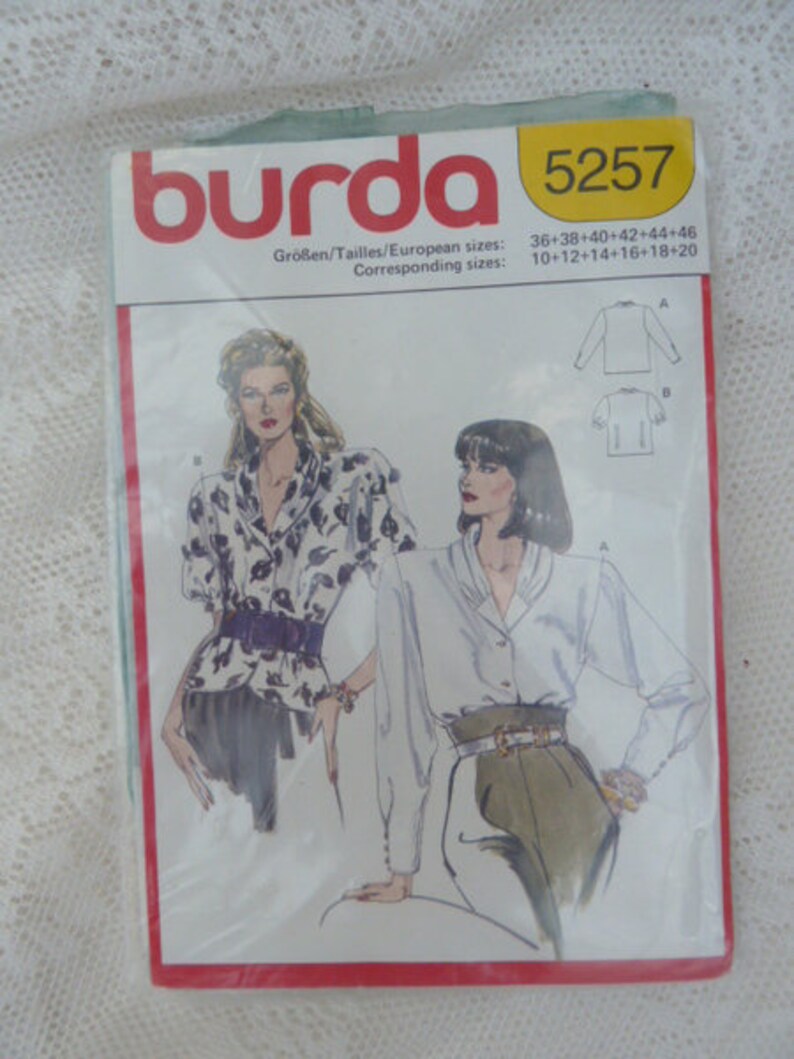 80's Cut burda, Da Blouse image 1