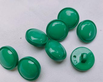 8 botones, verde, 13 mm