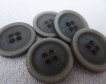 5 buttons, light gray, 2.0 mm