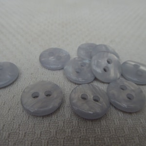 10 buttons, gray, 13 mm