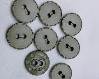 8 botones, gris, 15 mm