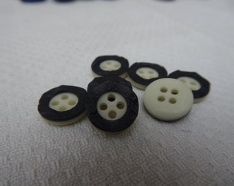 7 costume buttons, 11 mm
