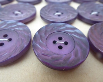 purple buttons, 5 pieces, 2.8 cm