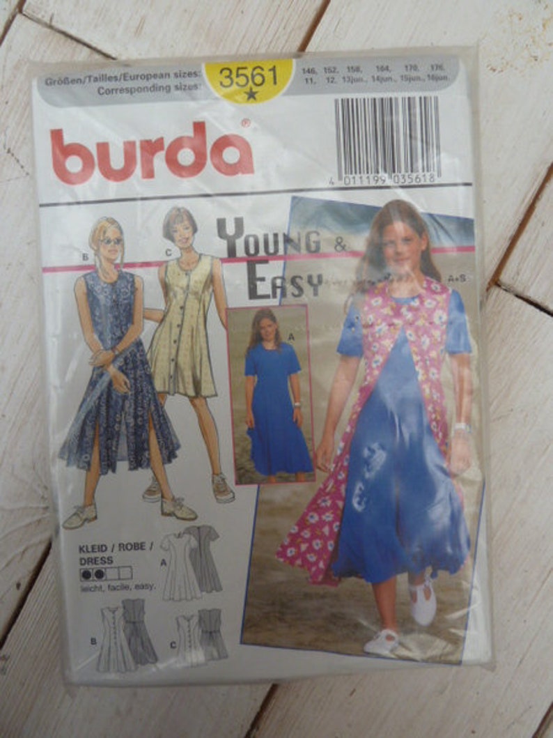 burda cut young&easy dress image 1