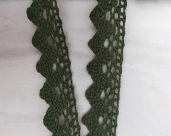Lace trim, bobbin lace, trim, 100 x 1.5 cm