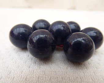 7 blue ball buttons, 1.3 cm