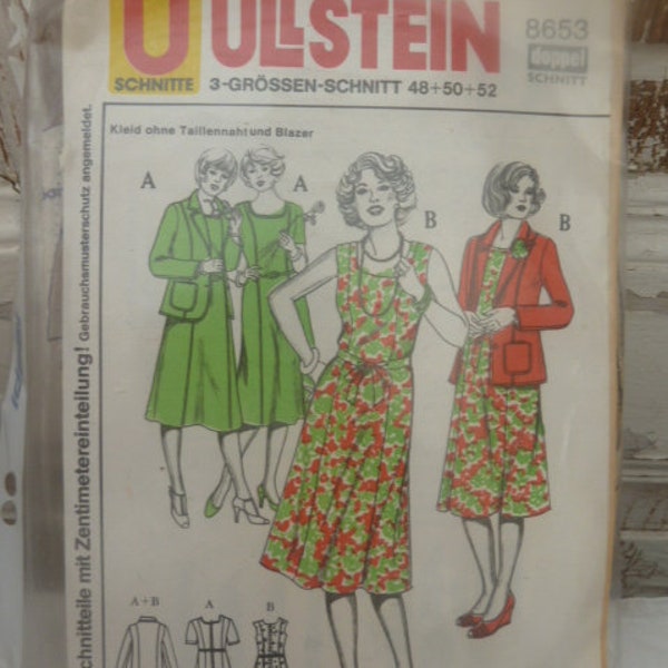 Ullstein Schnitt  60er J. Kleid/Blazer, 48-52