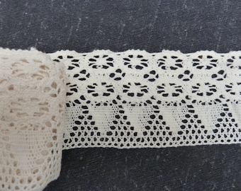 antique lace lace, 50 cm long x 7.5 cm wide