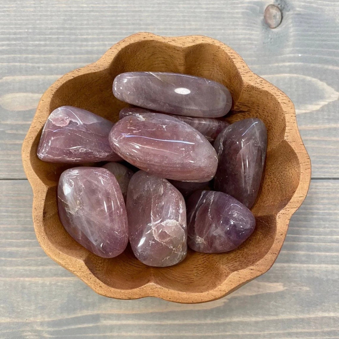 ONE 1 Lavender Rose Quartz Tumbled Stone Crystal Etsy