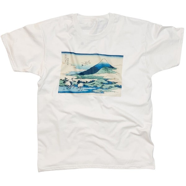 Japanese Mountain Vintage Art T-Shirt like Great Wave of Kanagawa Aesthetic Vibe