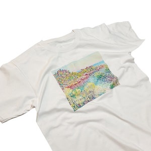 T-shirt paysage Claude Monet Monaco Print