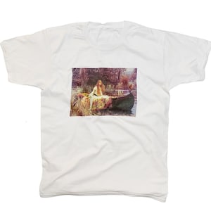 The Lady of Shalott by John William Waterhouse T-Shirt Romantisme vintage Art Esthétique