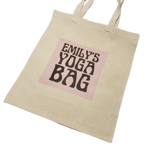 Personalised Custom Yoga Tote Bag