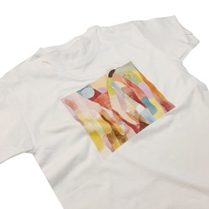 Paul Klee Bewegung der Gewölbten Kammern T-Shirt Vintage Abstrakter Kunstdruck Top
